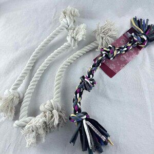 New Rope Dog Toy‎ Bundle Lot of 4 | Greenbrier Kennel Club | Tug Chew Set